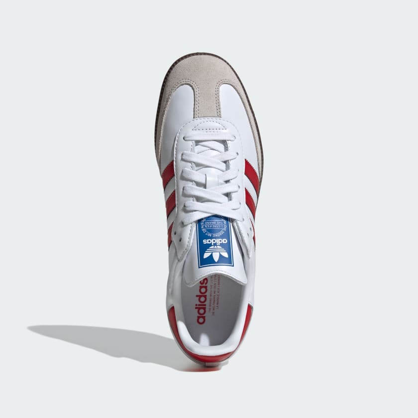 adidas Samba OG — White / Better Scarlet / Gum
