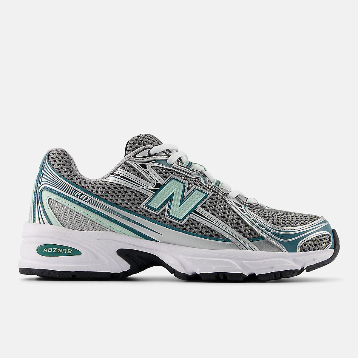 New Balance 740 — Silver / Teal