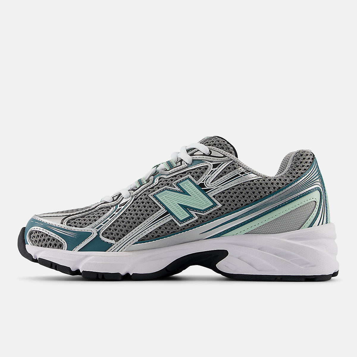 New Balance 740 — Silver / Teal