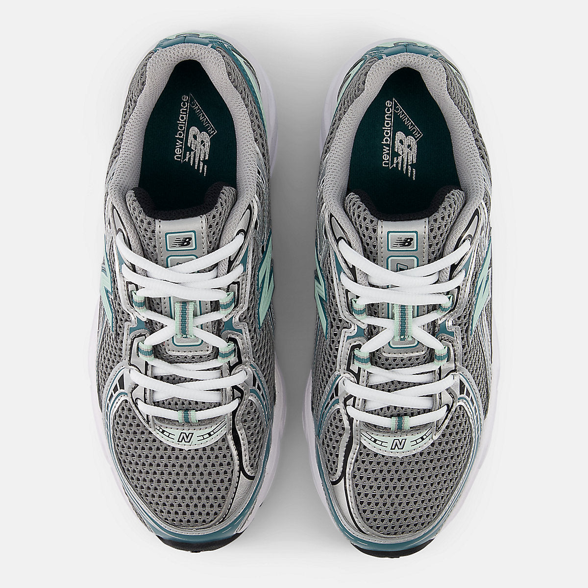 New Balance 740 — Silver / Teal