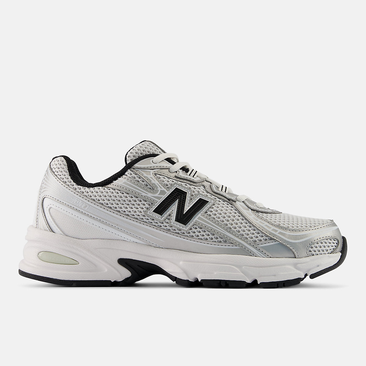 New Balance 740 — White / Silver