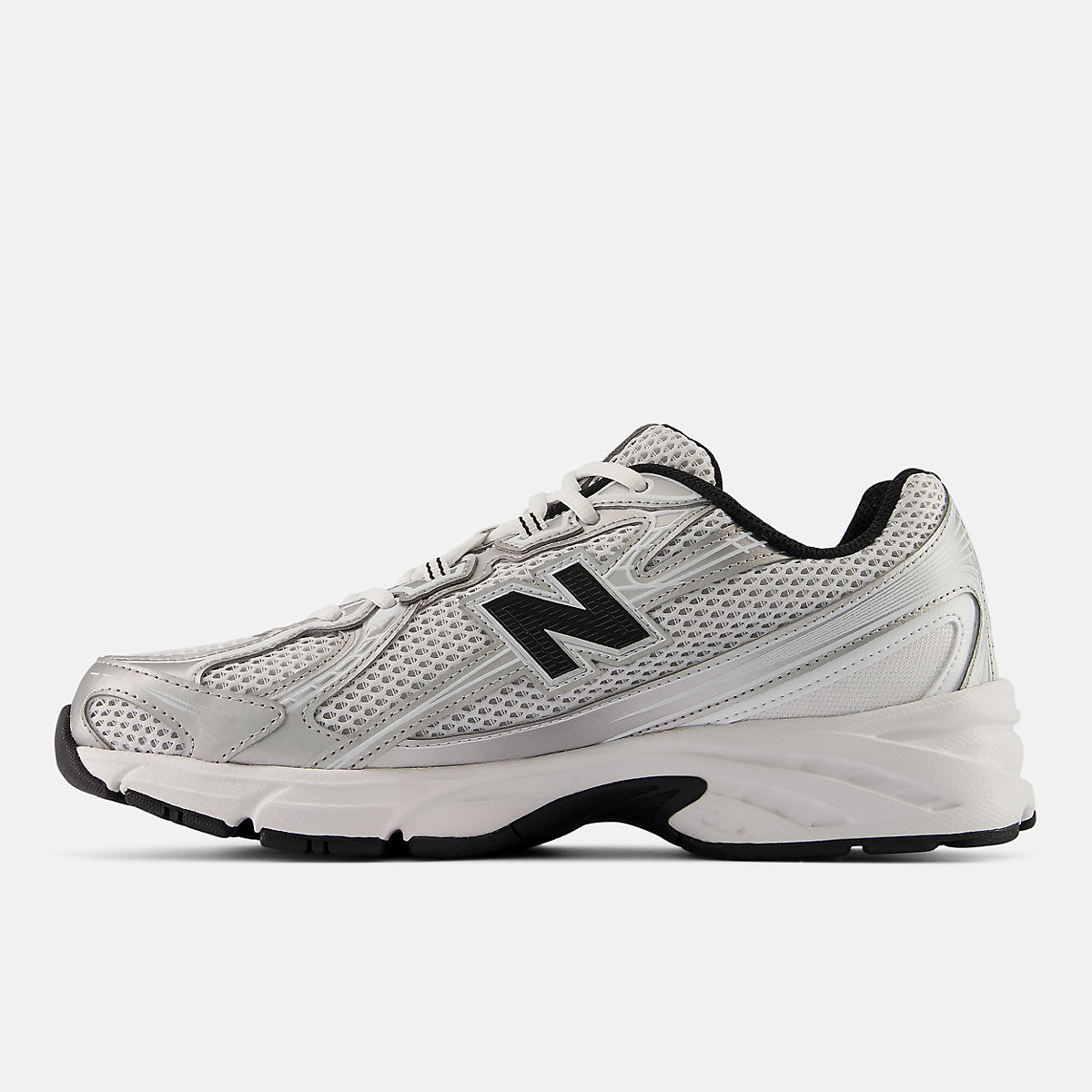 New Balance 740 — White / Silver